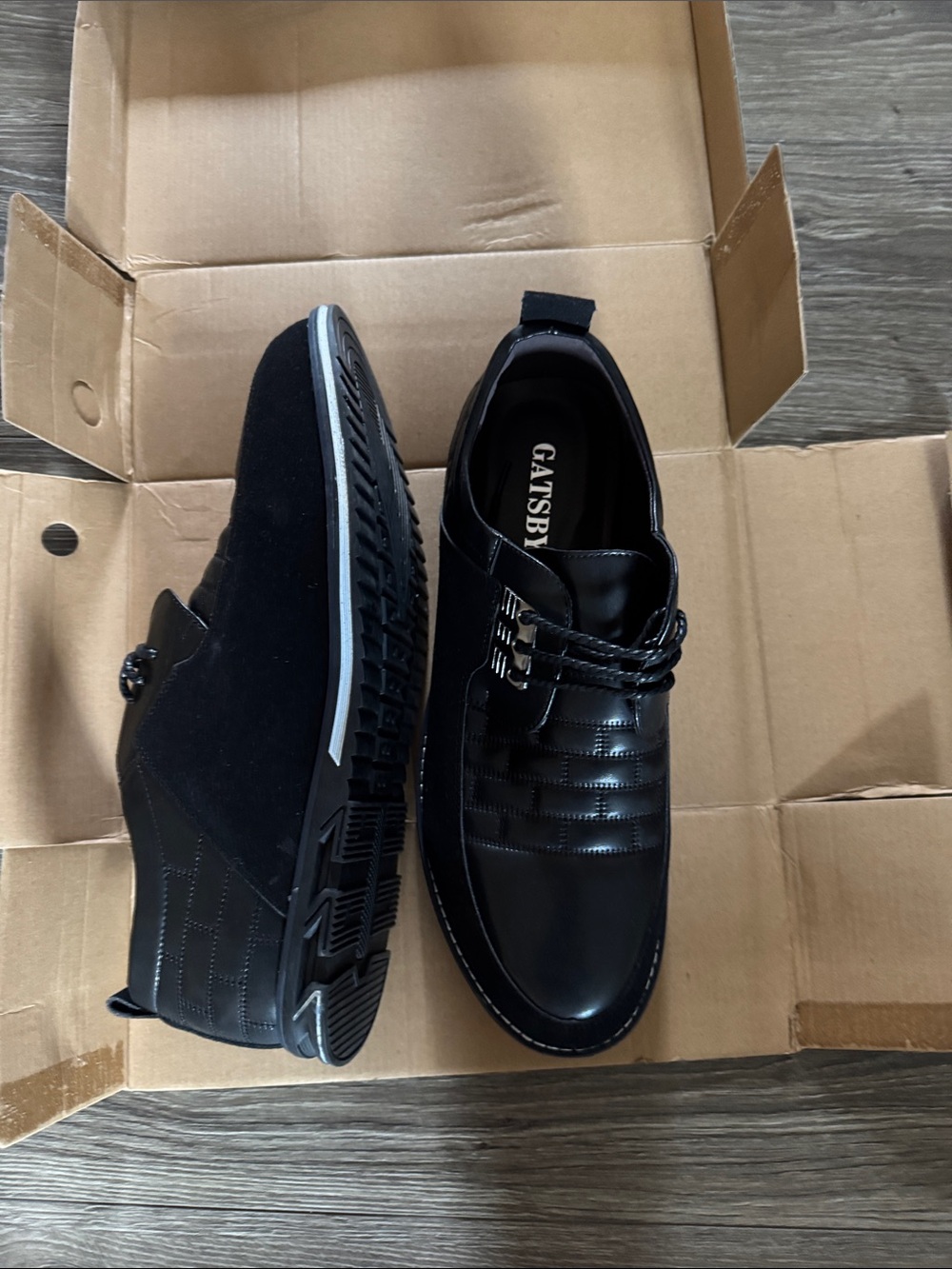 Gatsby Men's Black Slip-On Dress Loafers